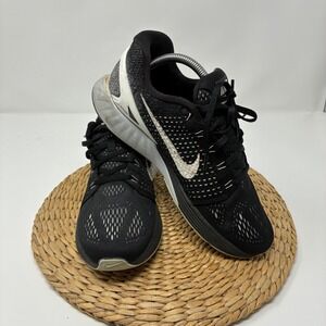 Nike LunarGlide 7 Black White Running Shoes Womens Size 9‎